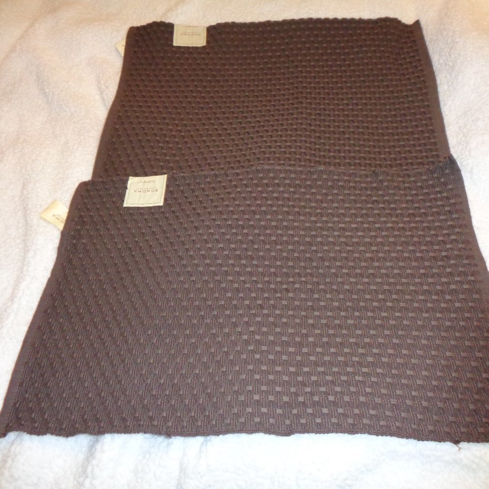 Sonoma Brown Diamond Overlay Placements Set of 6 NWT - Picture 4 of 7